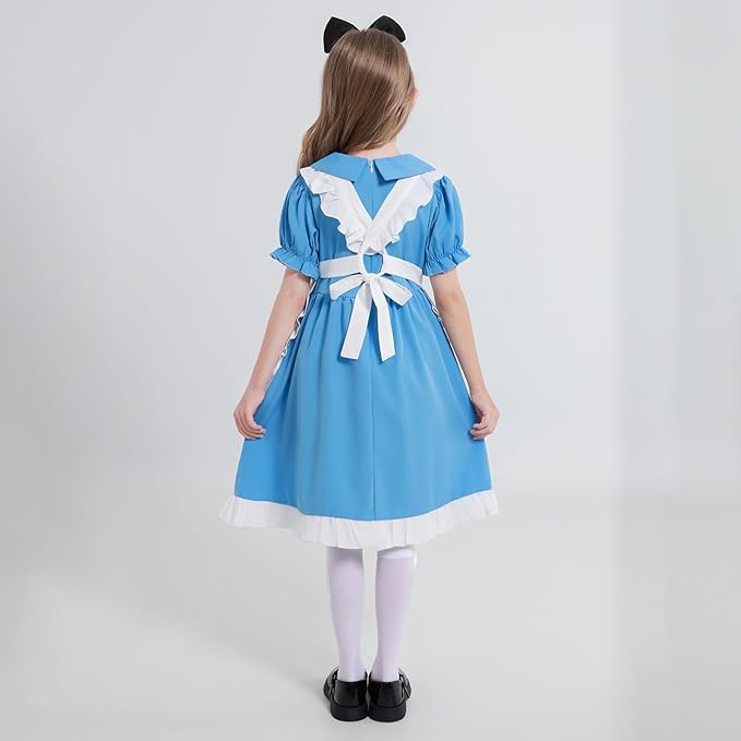 Storybook Girls Wonderland Blue White Alice Dress SIZE 13-14 - Image 2