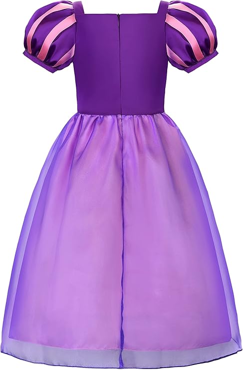 Girls Purple Princess Rapunzel Costume set SIZE 10-12 - Image 2