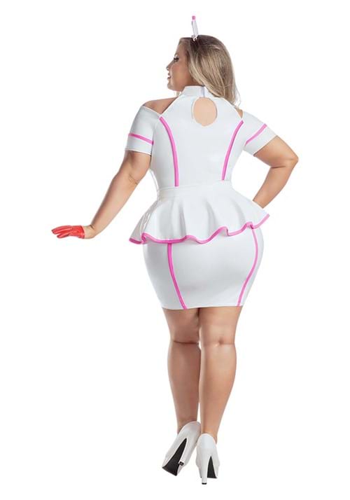 SEXY NURSE - Plus Size Pink Nurse Costume for Women SIZE 1X - Image 2
