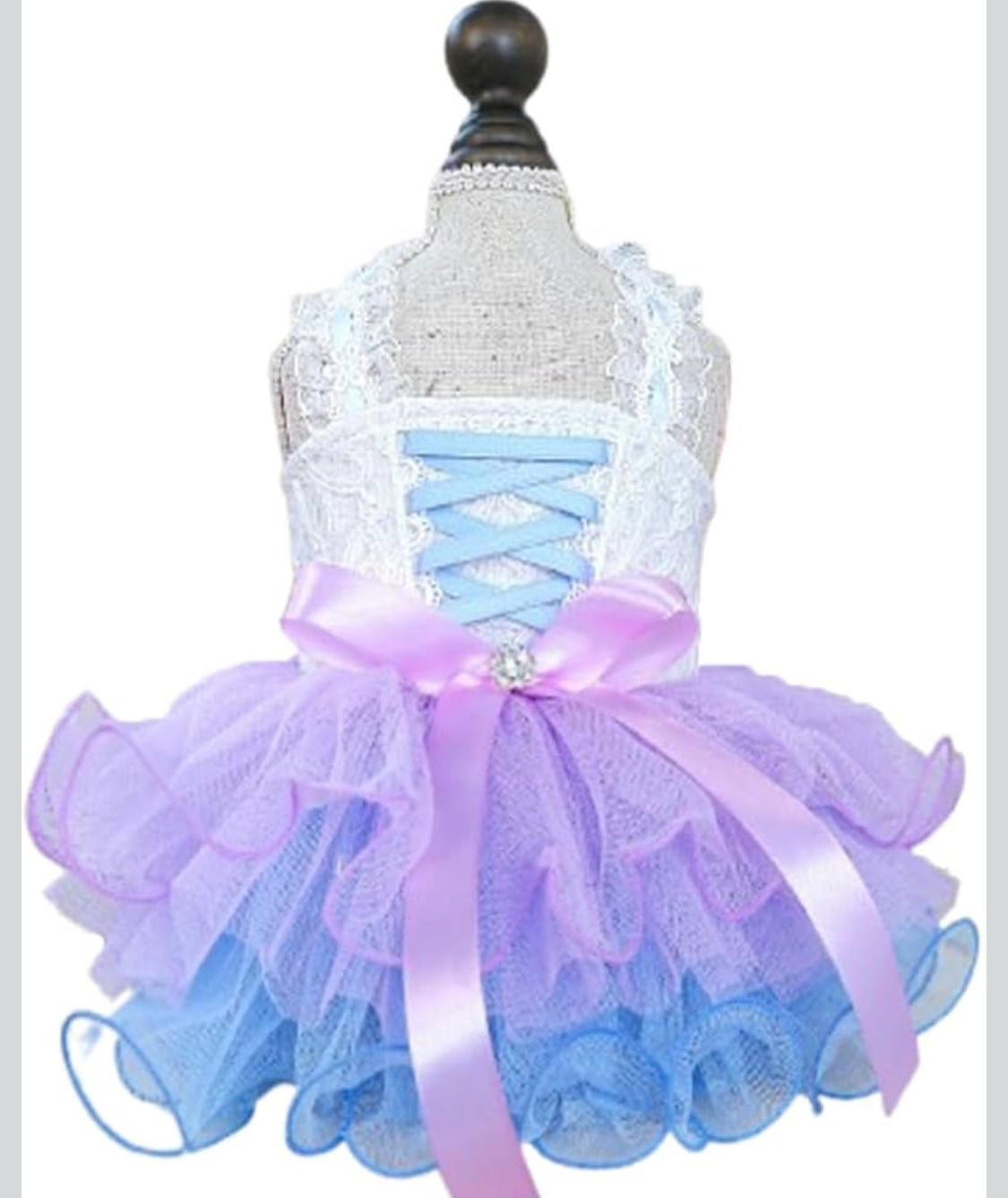 Small Dog Dress with Bow Knot Sleeveless - SIZE SMALL