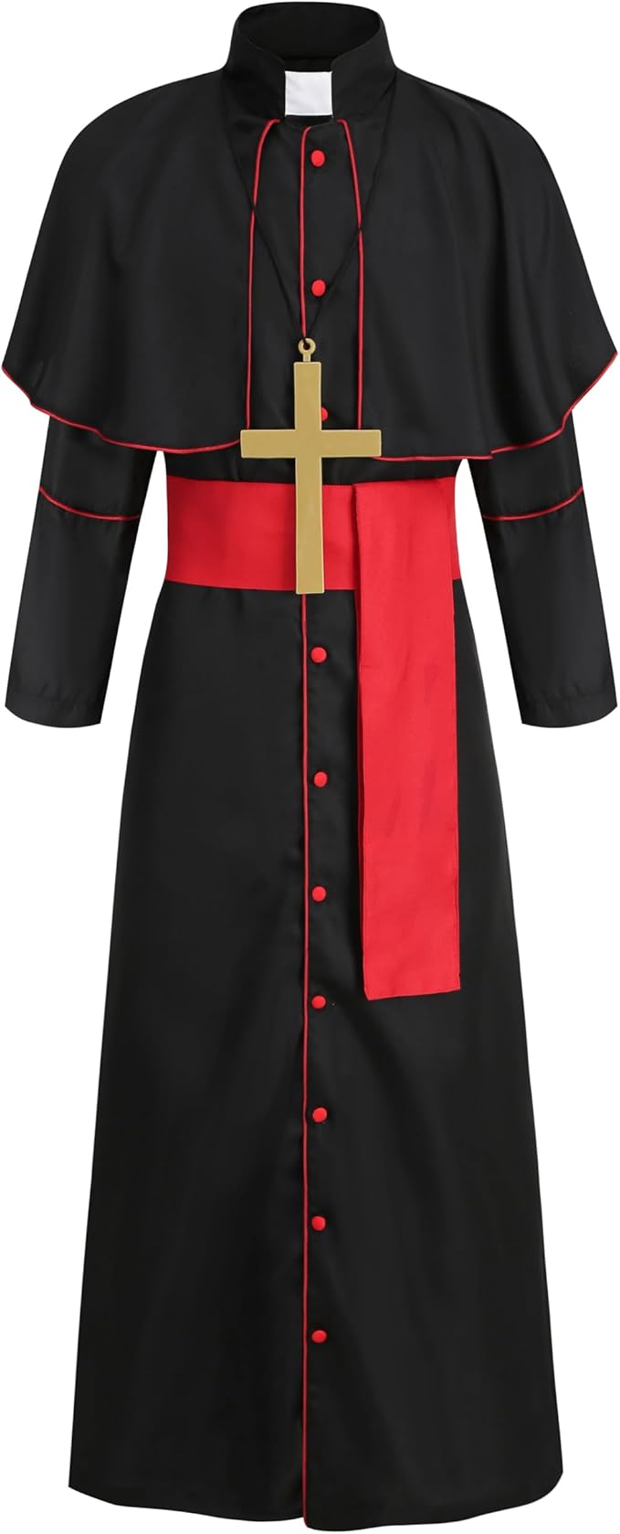 Mens Priest Costume Clergy Robe Praise Worship Robes Priest Outfit SIZE LARGE - Image 7