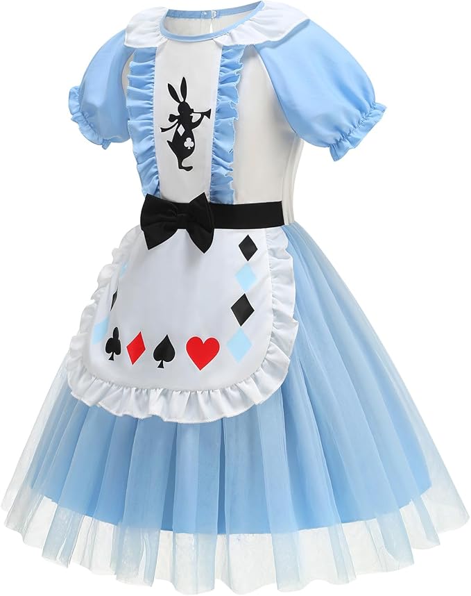 Storybook Girls Wonderland Dress with Headband and Stockings SIZE 7-8 - Image 7