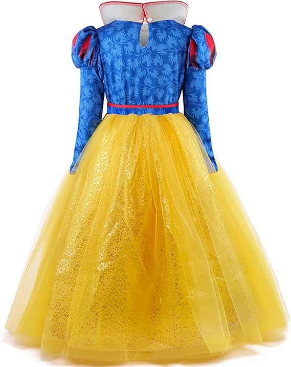 Princess Snow White Inspired Dress Up Costume with accessories SIZE 11/12 - Image 5