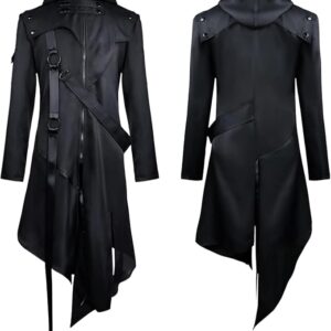 ADULT Retro Victorian Steampunk Medieval Jacket Coat Gothic Costume