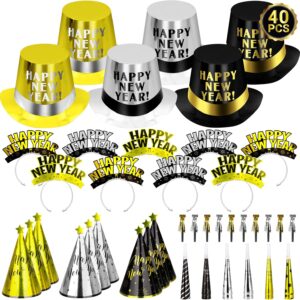 New Year's Eve Party Supplies - 40PCS New Years Eve Party Supplies for 20 Guests