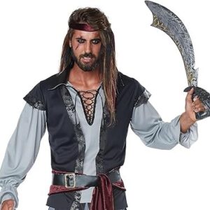 PIRATE - Mens Scallywag Pirate Costume SIZE LARGE(42-44)