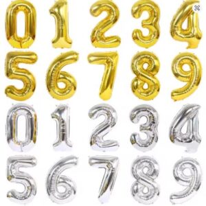 PARTY DECORATIONS - 40 Inch Number Foil Balloons