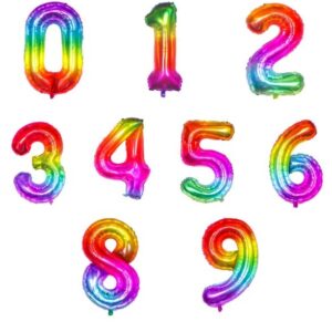 PARTY DECORATIONS - 40INCH NUMBER FOIL BALLOONS - CANDY