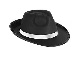 BLACK W/WHITE RIBBON