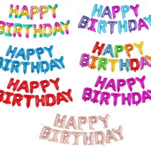 PARTY DECORATIONS - HAPPY BIRTHDAY FOIL LETTER BALLOONS 16INCH
