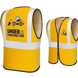 Career Day CONSTRUCTION VEST – Kids Under Construction Vest CHD SIZE 3-8yrs