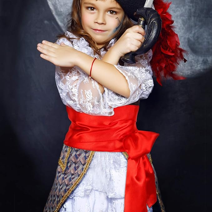 PIRATE SASH - Pirate Desert Prince Long Silk Sash - Image 4