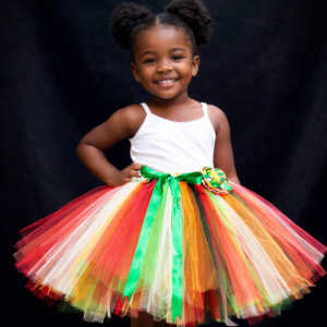 CUSTOM MADE Child tutu – Girls Madras inspired fluffy tutu Fits up to 4yrs