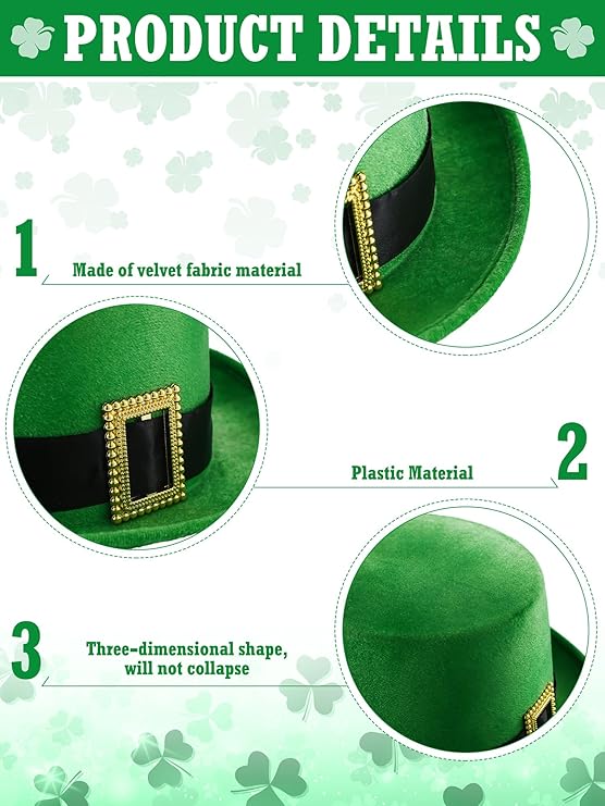 St. Patrick's Day - Adult Irish Heritage Celebration Top Hat - Image 2