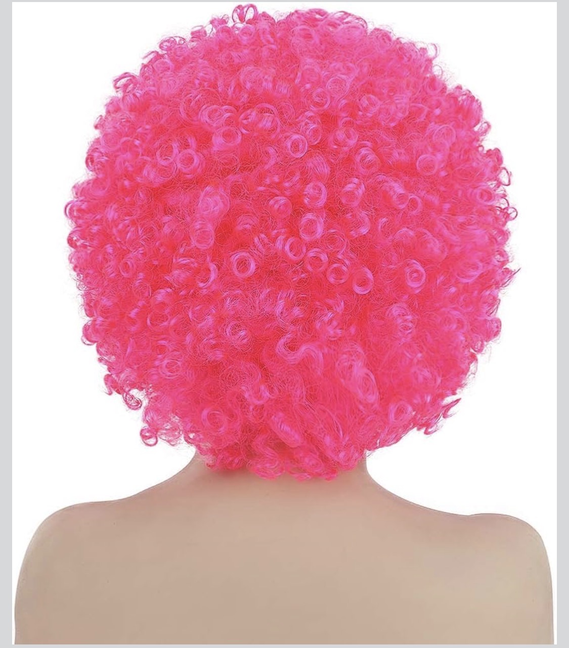 Unisex Afro Wig - Short Kinky Curly Afro Wig - PINK - Image 2