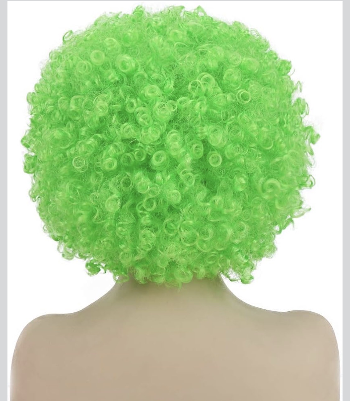 Unisex Afro Wig - Short Kinky Curly Afro Wig - GREEN - Image 2
