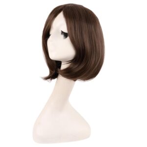 BOB WIG - 12 Inch/30 cm Fashion Unisex Short Straight Beauty Wig (BROWN)