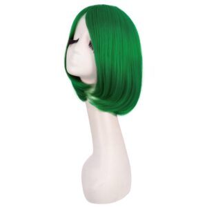 BOB WIG - 12 Inch/30 cm Fashion Unisex Short Straight Beauty Wig (GREEN)
