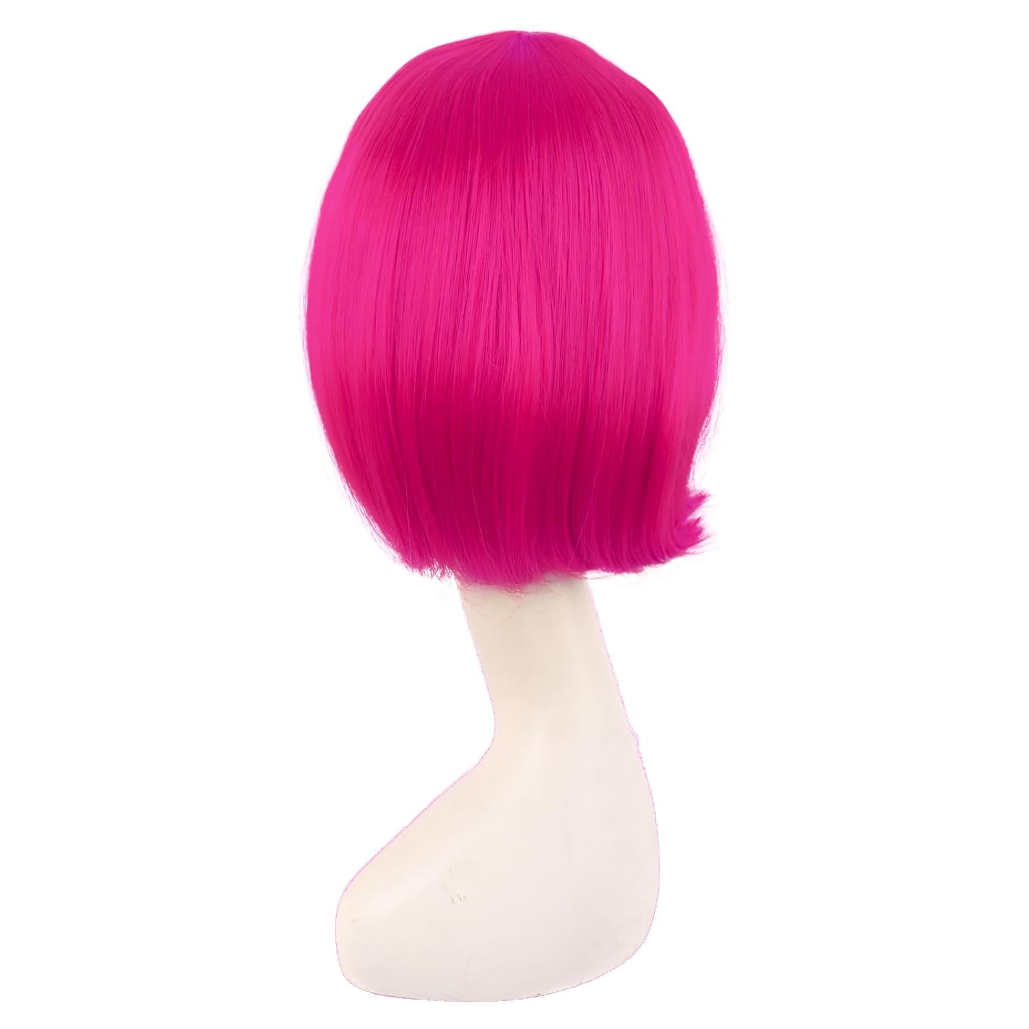BOB WIG - 12 Inch/30 cm Fashion Unisex Short Straight Beauty Wig (HOT PINK) - Image 3