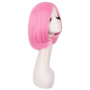 BOB WIG - 12 Inch/30 cm Fashion Unisex Short Straight Beauty Wig (PINK)