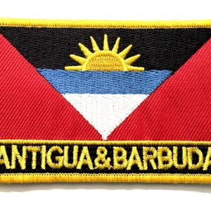 MILITARY PATCH - Antigua Embroidery Patch - Antigua & Barbuda Flag