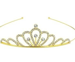 GOLD Tiara Crystal Rhinestone Headband 27