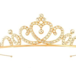 GOLD Tiara Crystal Rhinestone Headband 33