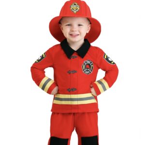Career Day FIREFIGHTER - Toddler Friendly Firefighter Costume SIZE 2T