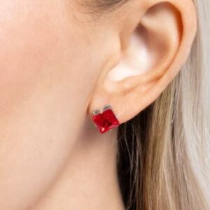 EARRINGS – Squared Soprano - Red