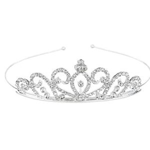 SILVER Tiara Crystal Rhinestone Headband 16