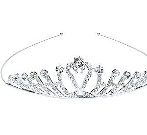 SILVER Tiara Crystal Rhinestone Headband 23