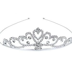 SILVER Tiara Crystal Rhinestone Headband 24