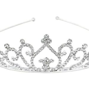 SILVER Tiara Crystal Rhinestone Headband 26