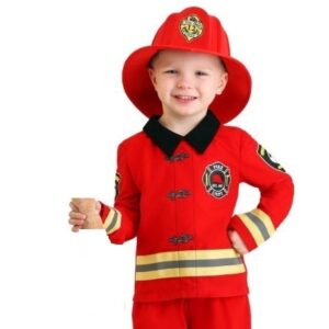 Career Day FIREFIGHTER - Toddler Friendly Firefighter Costume SIZE 2T
