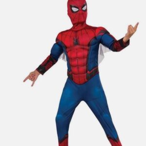 SUPERHERO Boy – Marvel Spider-Man Far from Home Child's Spider-Man Muscle Costume & Mask CHD SIZE 3-4