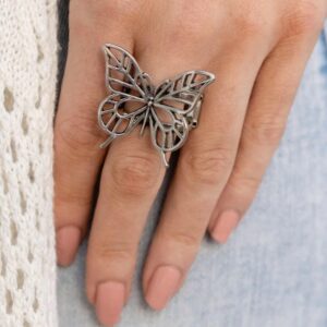 RINGS - Gigi Horizons - FLIGHT As Well - Silver Butterfly Ring
