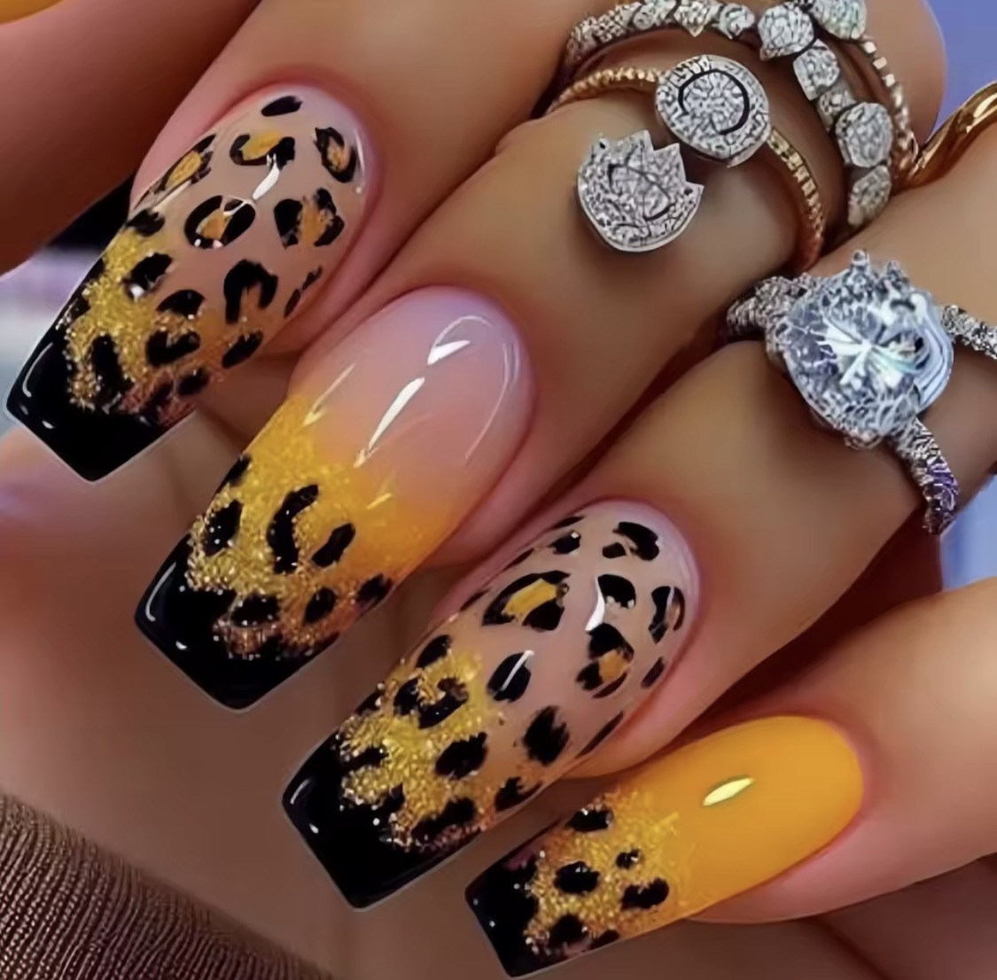 FASHION NAILS - Medium long fake nails for women - Image 4