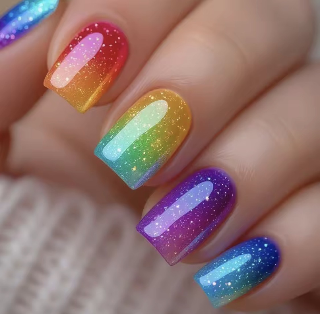 FASHION NAILS - Medium long fake nails for women - Image 6