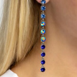 EARRINGS – Opulent Ombré - BLUE