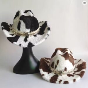 Western Cowboy Fur Hat 7.5 cm