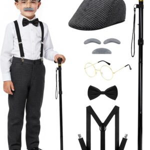 Old Man Costume Kit - Old Man Costume for Kids–100 Days of School Costume