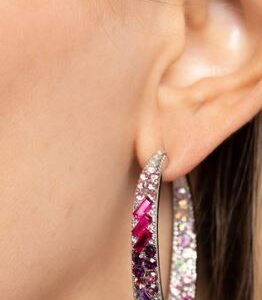 EARRINGS – Glitzy by Association - Multi (Pink and Purple)