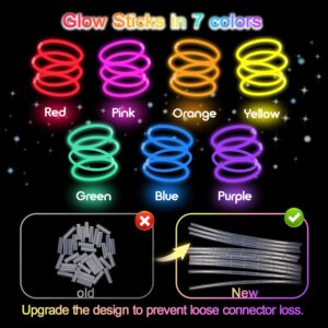 8-inch Glow in the Dark Light Sticks Bracelet Party Supplies - 50pcs