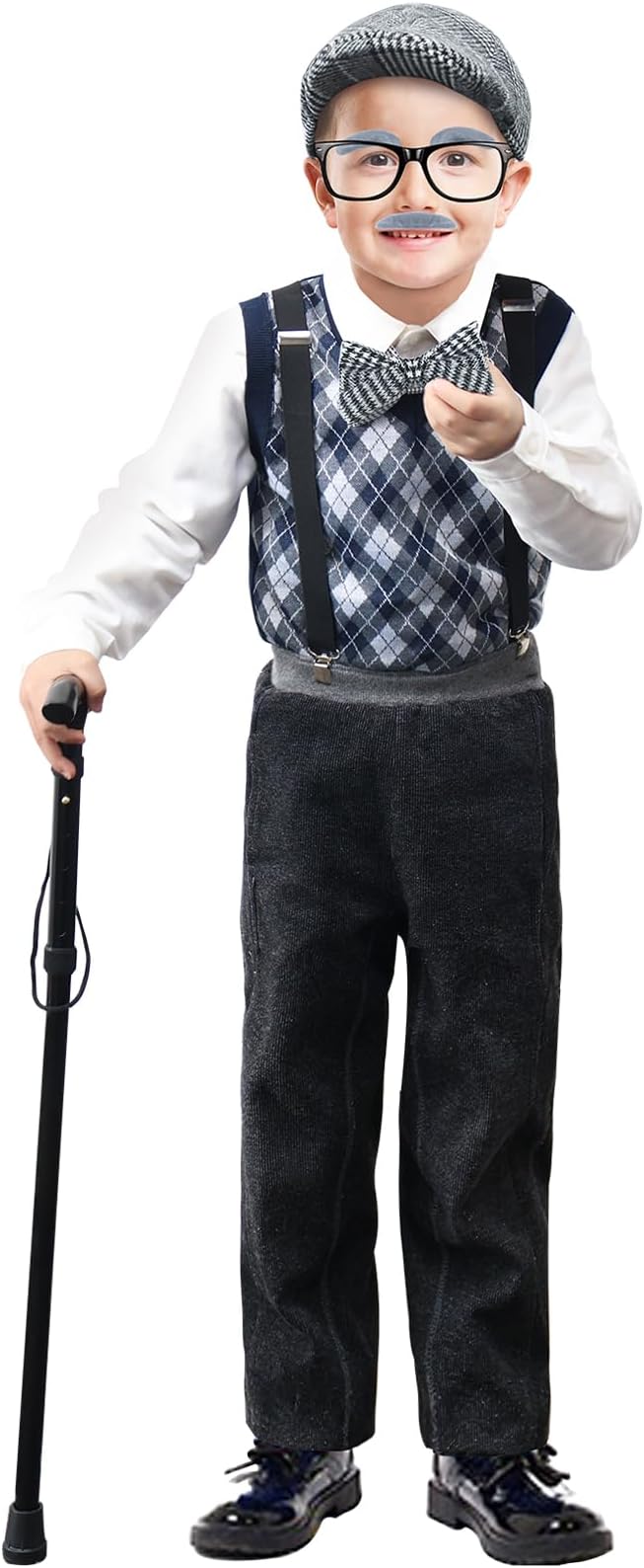 Old Man Costume Kit - Grandpa Old Man Costume with Accessories - Image 5