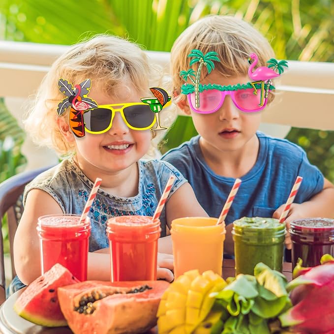 SUNSHADES - Hawaiian Luau Party Sunglasses, Funny Summer Glasses - Image 4