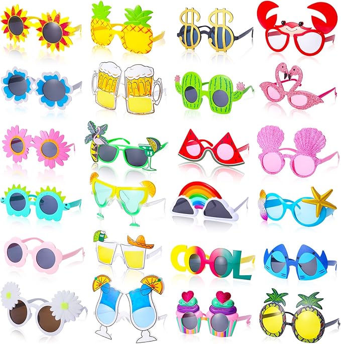 SUNSHADES - Hawaiian Luau Party Sunglasses, Funny Summer Glasses - Image 2