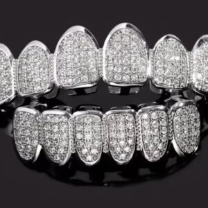 FAKE TEETH - Hip Hop Grills Set SILVER