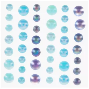 RHINESTONE SHEETS - 42pc Iridescent Bubble Stickers