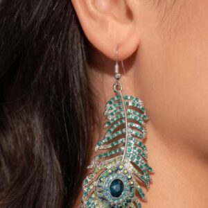 EARRINGS – Prized Peacock - Green