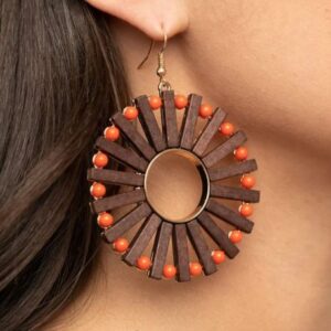EARRINGS – Solar Flare - Orange
